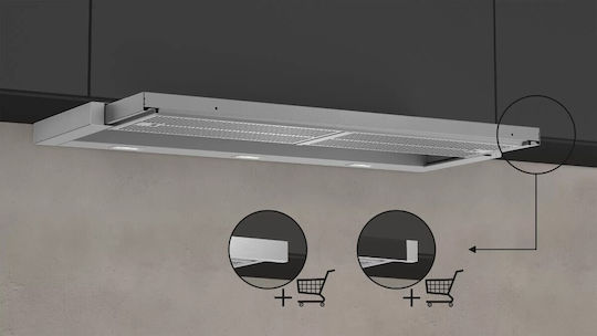 Neff Συρόμενος Απορροφητήρας 90cm Inox