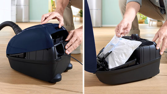 Bosch BGL38BU1 Ηλεκτρική Σκούπα 600W με Σακούλα 4lt Μπλε