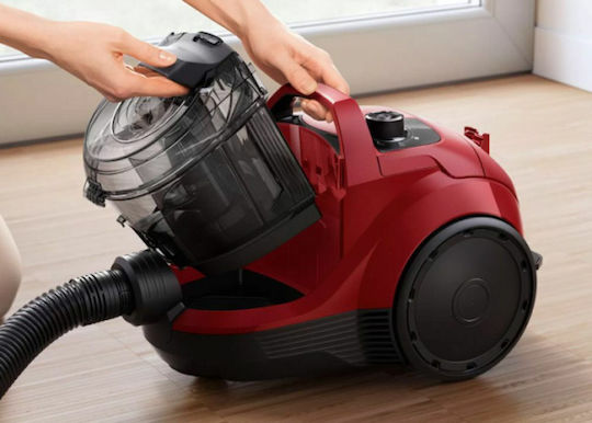 Bosch BGC21X350 Прахосмукачка 750W С контейнер 2лт Червен
