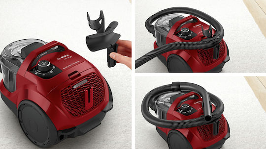 Bosch BGC21X350 Прахосмукачка 750W С контейнер 2лт Червен