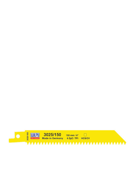 3025/150 Lama Sabre Pentru Fierăstrău Pendular Lemn HCS CV 5 Bucăți Dim 150 X 19 X 1.05 Mm
