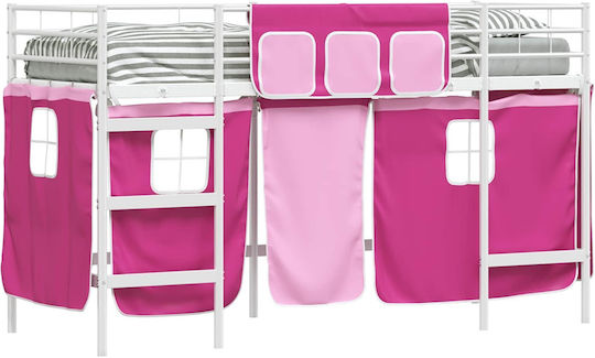 Kids Bed Loft Semi Double White for Mattress 116.5x196cm