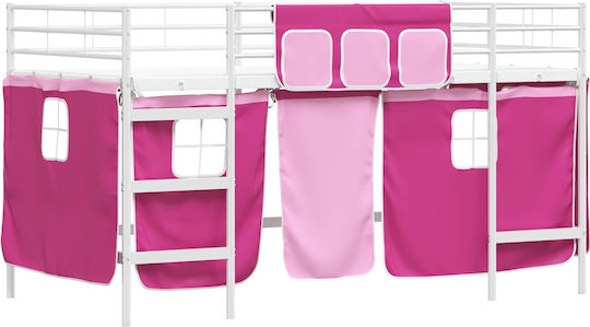 Kids Bed Loft Semi Double White for Mattress 116.5x207cm