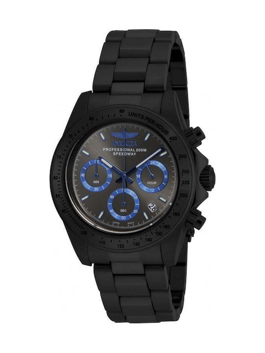 Invicta Speedway Herrenuhren 40mm Batterie mit Schwarz Metall-Armband