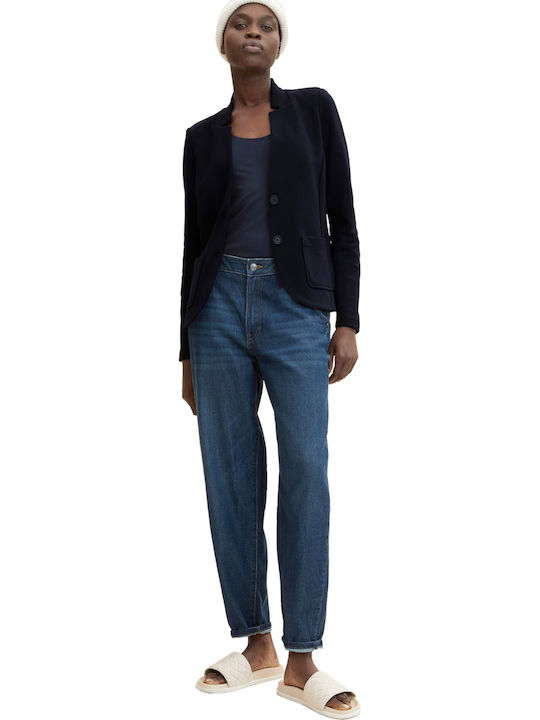 Tom Tailor Γυναικείο Σακάκι Navy Μπλε