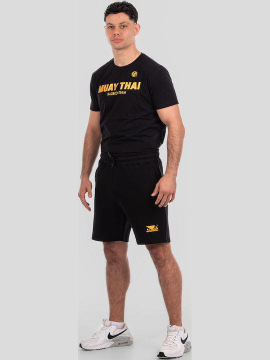 Αθλητική Ανδρική Βερμούδα Black/gold