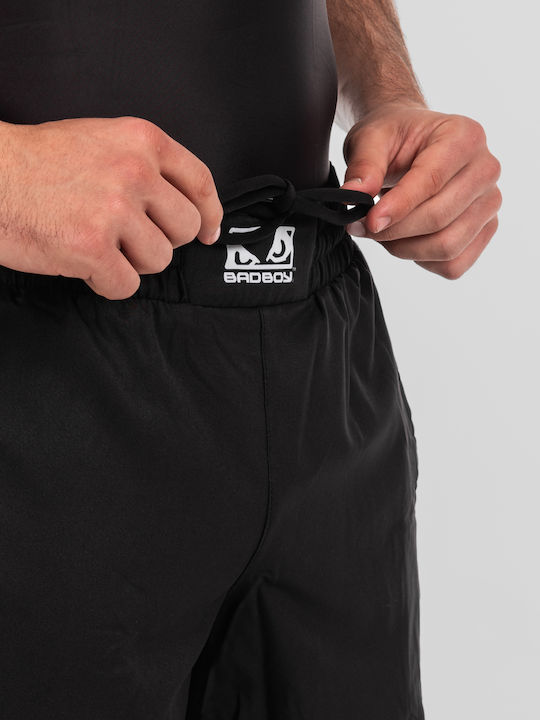 2 in 1 Αθλητική Ανδρική Βερμούδα Black/white