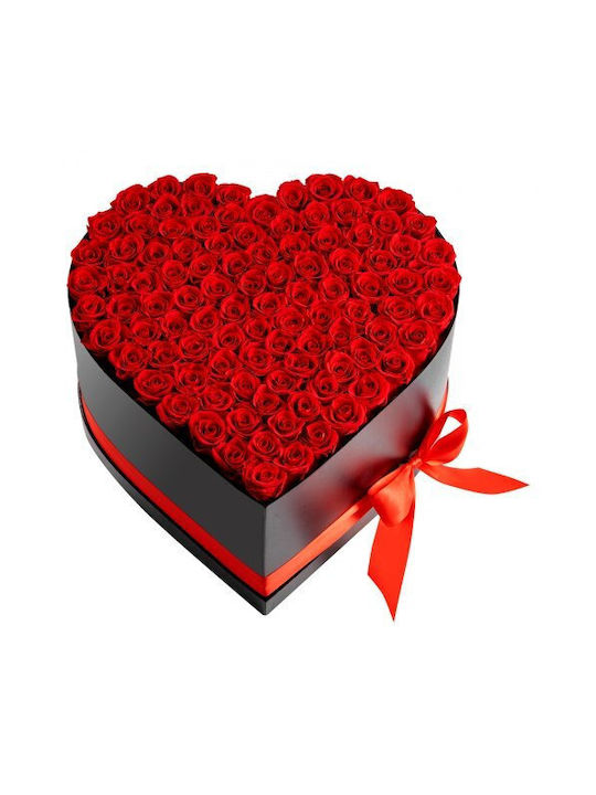 Vevor Αιώνια Τριαντάφυλλα Forever Flowers 100 Διατηρημένα Τριαντάφυλλα Καρδιά