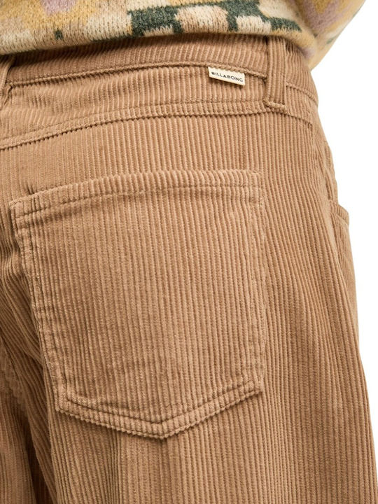 Cord Women's Fabric Trousers Cobblestone
