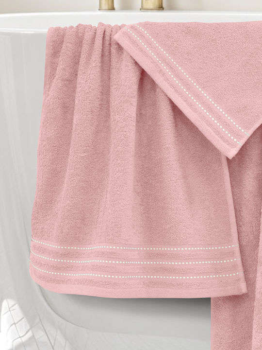 Lino Home Bath Towel Set 3pcs Veluva Coral Weight 450gr/m²