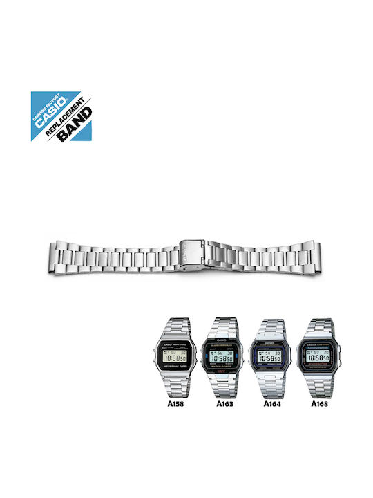 Casio Vintage Metallic Bracelet Silver 18mm Casio Vintage Metallic Bracelet Silver 18mm