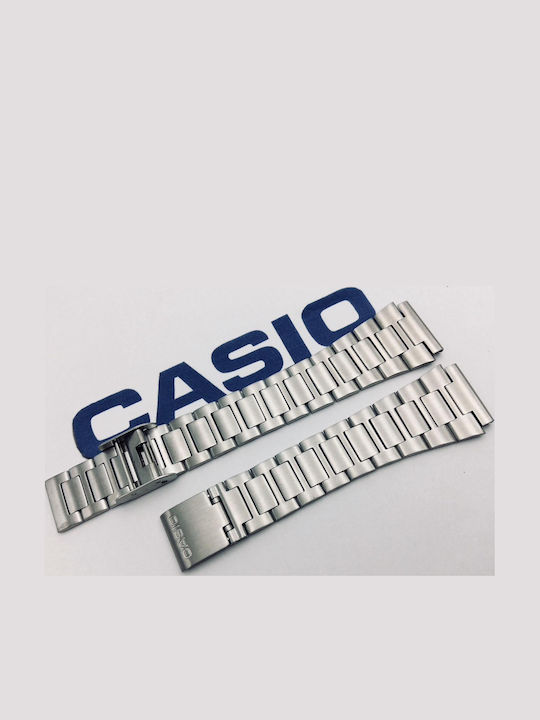 Casio Vintage Metallic-Armband Silber 18mm