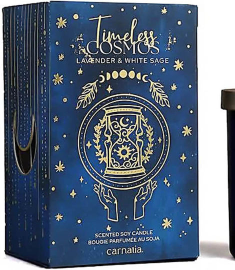 Candle Light Soy Candle In Blue Jar