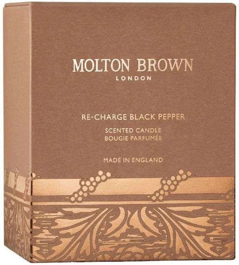 Molton Brown Aromatic Candle in Jar with Molton Brown Limited Edition Re-Charge Black Pepper Scent 190g