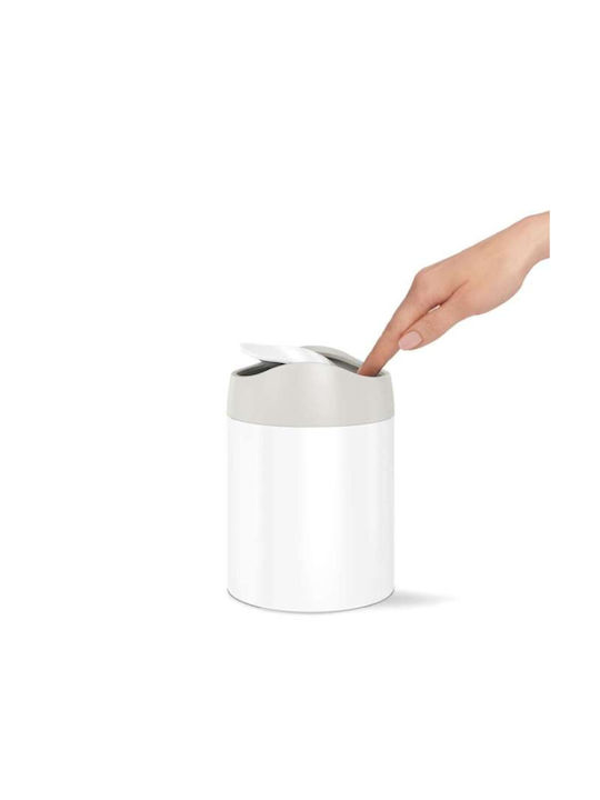 Simplehuman Κάδος Απορριμμάτων Πλαστικός Καφέ 1.5lt