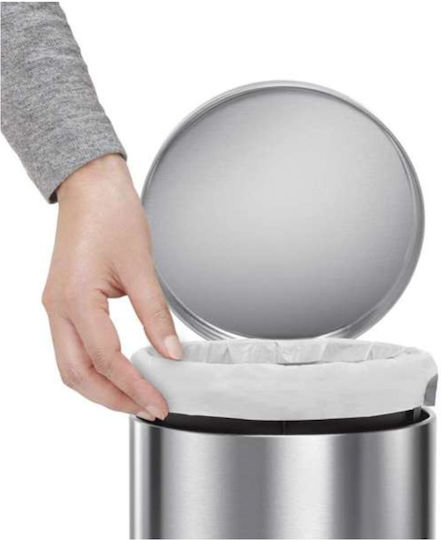 Simplehuman Simplehuman Metallischer Mülleimer mit Pedal 4,5lt