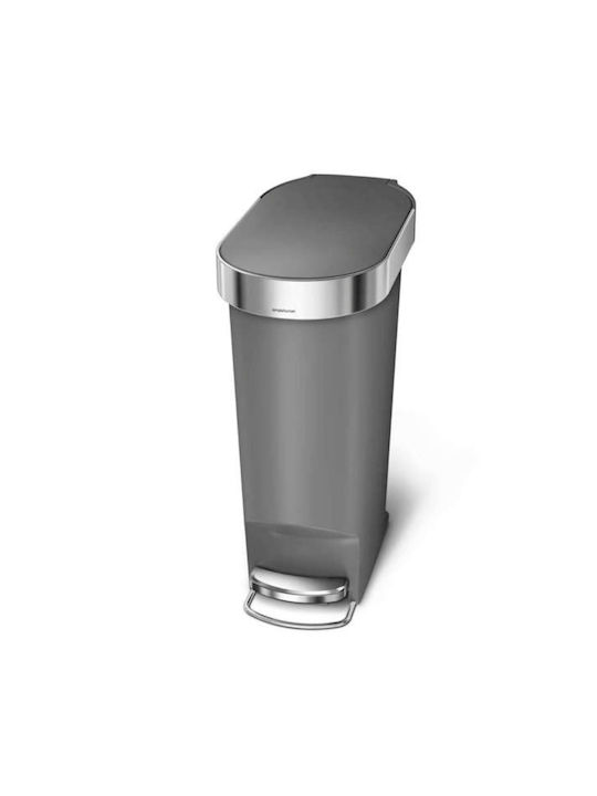 Simplehuman Abfalleimer Abfall aus Edelstahl mit Pedal 40Es 1Stück