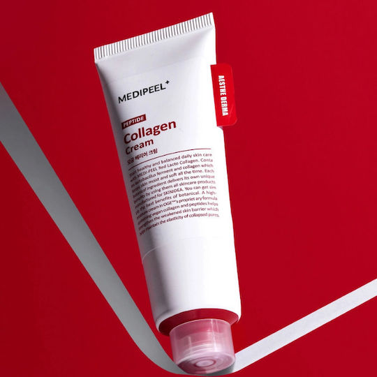 Medi Peel Red Lacto Collagen Barrier Gesichtsfeuchtigkeitscreme Tag Für Feuchtigkeitsspendend Festigung & Röte Mit Hyaluronsäure & Kollagen 80ml