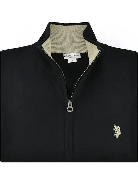 Herren Strickjacke Schwarz
