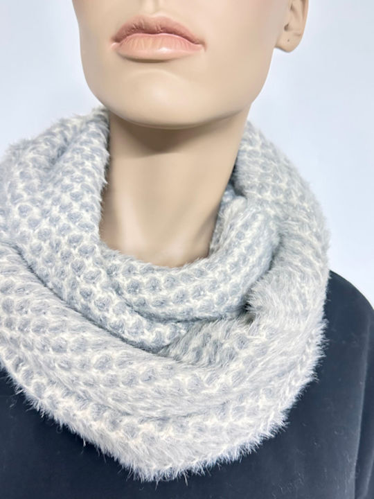 Frauen Set mit Beanie Gestrickt in Weiß Farbe