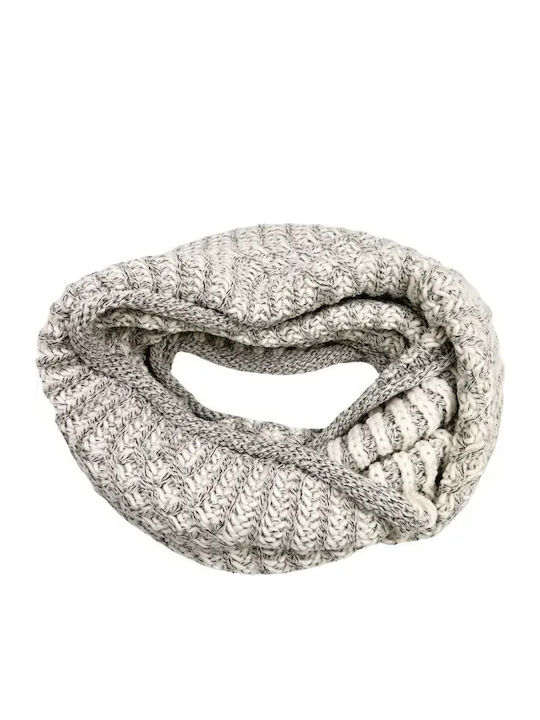 Set with Beanie Knitted in White color