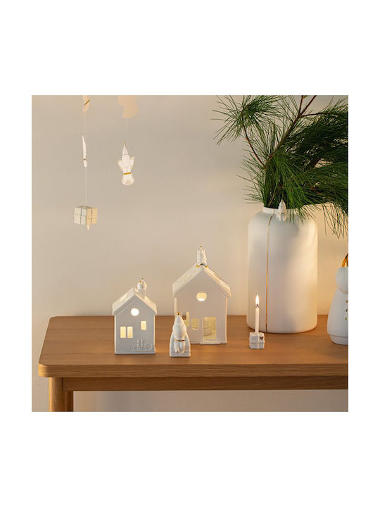 Raeder Decorative Vase Flowers White 13.2x13.2x25cm
