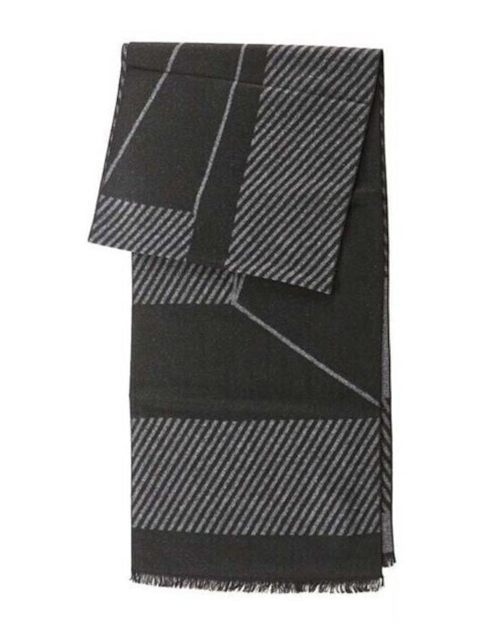 Bode Set Șapcă Bătrânească și Fular și Mănuși pentru Bărbați One Size 12-1122 Negru Gri