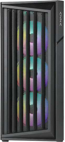 Azza Torrent Gaming Midi Tower Κουτί Υπολογιστή με Πλαϊνό Παράθυρο Μαύρο