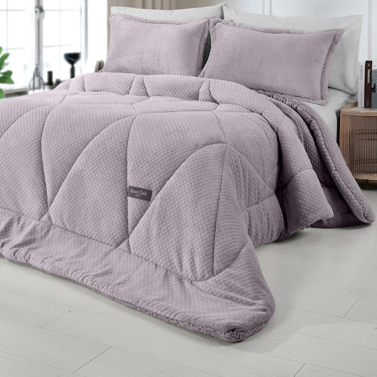 Saint Clair Bettbezug Großes Doppelbett 220x240cm Melanze 660 GSMGsm