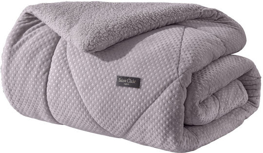 Saint Clair Bettbezug Großes Doppelbett 220x240cm Melanze 660 GSMGsm