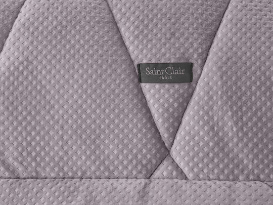 Saint Clair Bettbezug Großes Doppelbett 220x240cm Melanze 660 GSMGsm