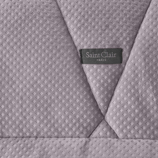 Saint Clair Bettbezug Großes Doppelbett 220x240cm Melanze 660 GSMGsm