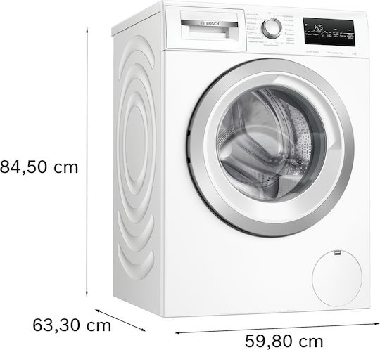 Bosch Πλυντήριο Ρούχων 8kg με Τεχνολογία Ατμού 1400 Στροφών Active Water Plus WAN28285GR