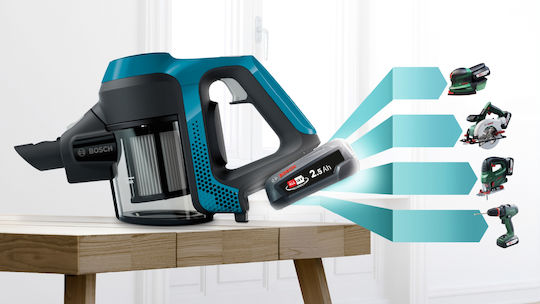 Bosch Wiederaufladbar Stielstaubsauger 18V Blau BBS611LAG