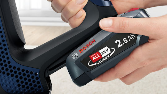 Bosch Unlimited Επαναφορτιζόμενη Σκούπα Stick 18V Μπλε