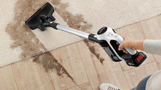 Bosch Unlimited Επαναφορτιζόμενη Σκούπα 2 σε 1 Stick & Χειρός 18V Ασημί