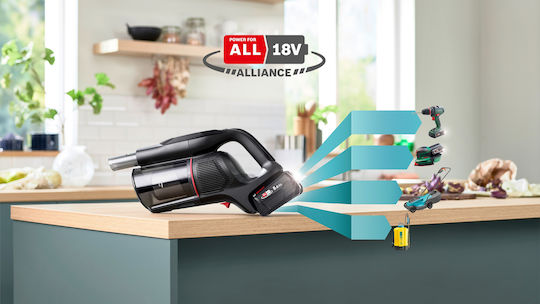 Bosch Unlimited 10 ProPower Επαναφορτιζόμενη Σκούπα 2 σε 1 Stick & Χειρός 18V Μαύρη
