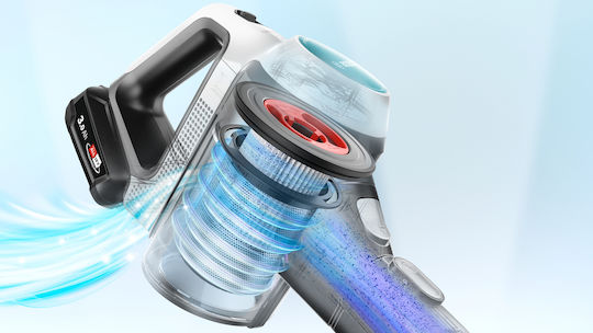 Bosch Unlimited 7 Презареждаща Вертикална Прахосмукачка 2 В 1 Stick И Ръчна 18V Тюркоазена