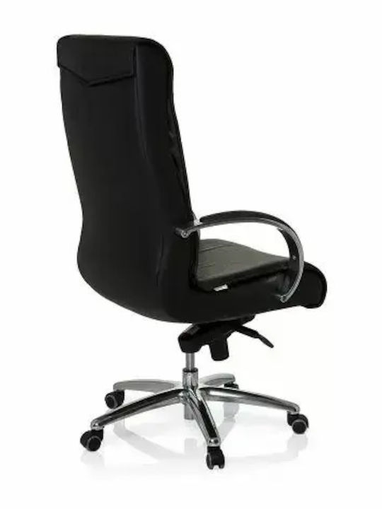 Hjh Оffice Xxl F400 Директорски Офис Стол с Наклон Черен