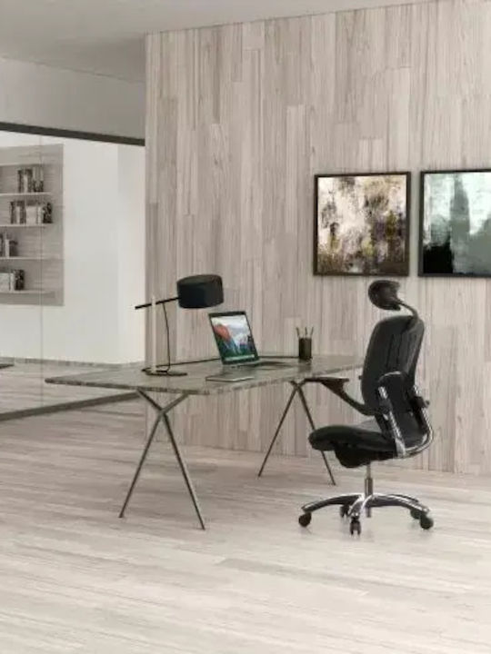 Hjh Оffice Vapor Lux Καρέκλα Γραφείου με Ανάκλιση και Ρυθμιζόμενα Μπράτσα Μαύρη