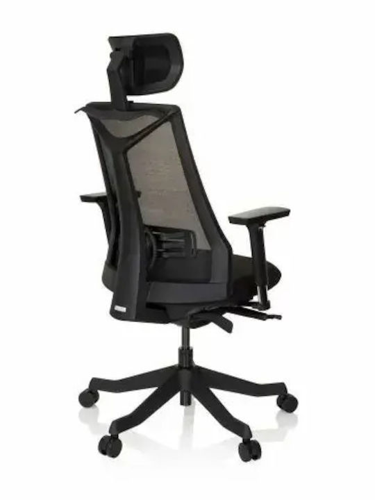 Hjh Оffice Falun Офис Стол С Регулируеми Подлакътници Черен