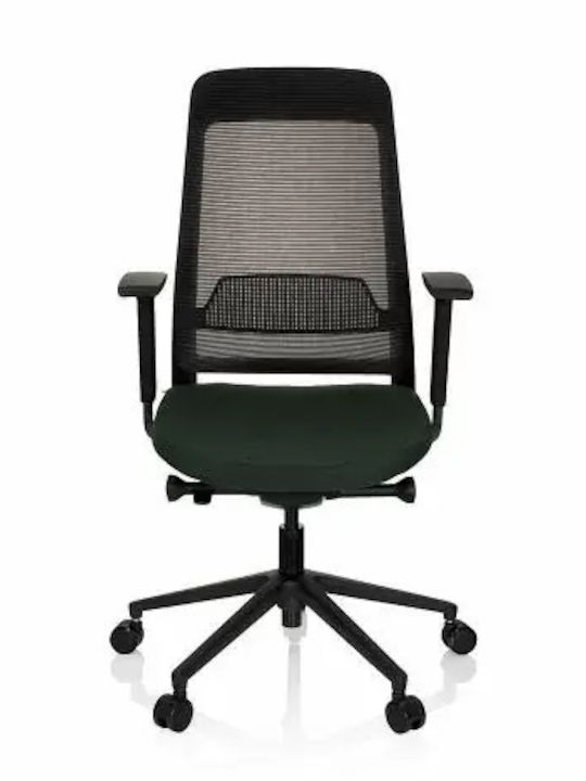 Hjh Оffice Chiaro Καρέκλα Γραφείου με Ρυθμιζόμενα Μπράτσα Black/dark Olive Green Hjh Оffice Chiaro Καρέκλα Γραφείου με Ρυθμιζόμενα Μπράτσα Black/dark Olive Green