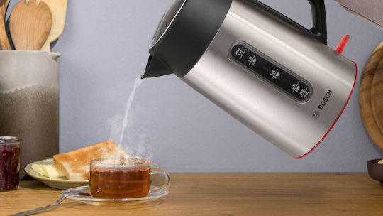 Bosch Mymoment Βραστήρας 1.7lt 2400W Ασημί