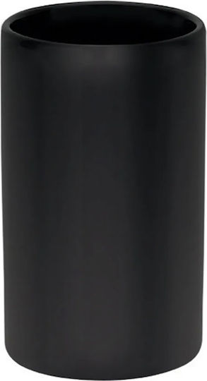 Import Hellas Floor Cup Holder Ceramic Black