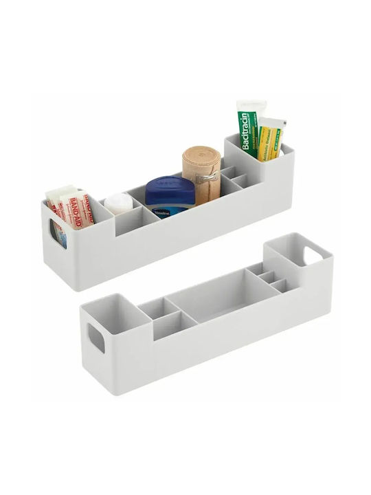 Mdesign Θήκη Οργάνωσης Πλαστική Γκρι 6957330258363