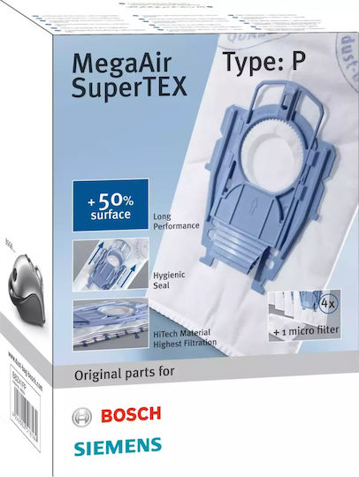 Πάνινες Σακούλες Σκούπας Bosch Siemens Original Type P Bbz41fp