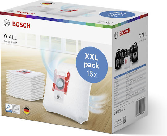 Bosch Vacuum Cleaner Bags 16pcs Compatible with Vacuum Cleaner Bosch