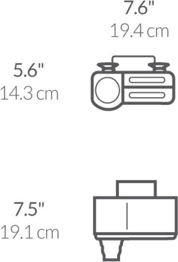 Simplehuman Βάση οργάνωσης νεροχύτη από Μέταλλο 14.3x19cm
