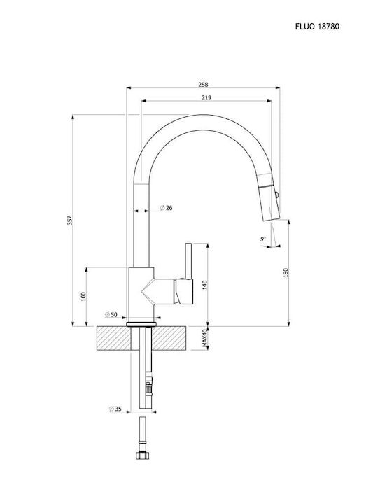 Armando Vicario Kitchen Faucet Counter Beige