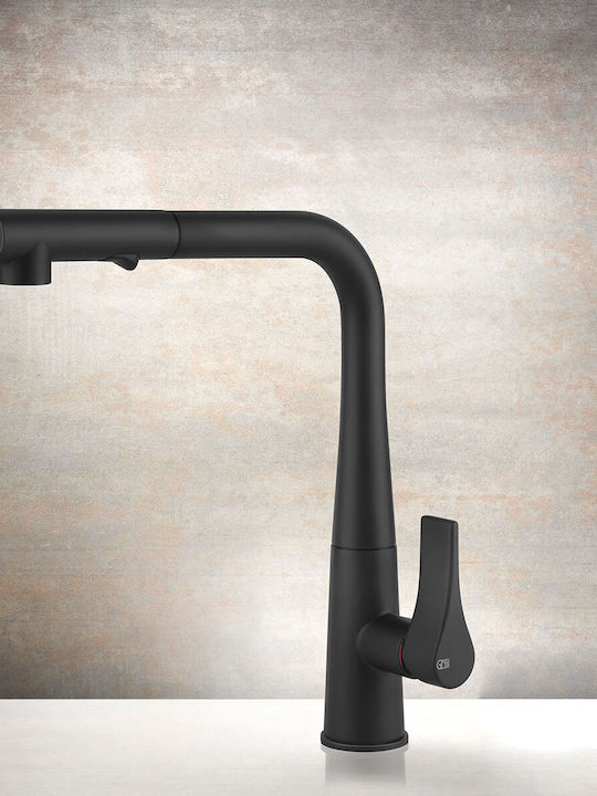Gessi Proton Висока Кухненски Смесител Настолен Черна
